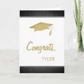 Carte Congrats de Chalkboard Moderne Diplômé (Devant)