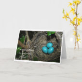 Carte congrats dès le nouveau venu (Fleur jaune)