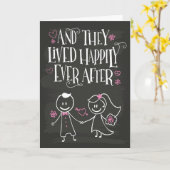 Carte Congrats, et They Lived Happily Ever After (Fleur jaune)