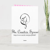 Carte Congrats son une fille - personnalisable (Dos)