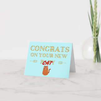 Carte Congrats sur votre nouveau b-chat !
