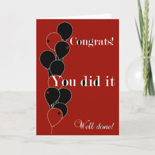 Carte Congrats vous l'avez fait !