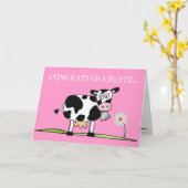 Carte Congrats vous reçoivent un diplôme ..... sont un (Fleur jaune)