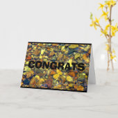 Carte Congrats - vous roche ! (Fleur jaune)