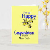Carte Congratulation (Fleur jaune)