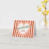 Carte Congratulation coquette vintage (Fleur jaune)