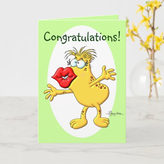 Carte Congratulation Smooch (Fleur jaune)