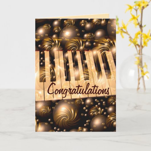 Carte Congratulations_ (Fleur jaune)