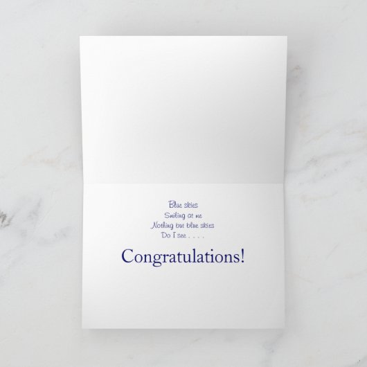 Carte Congratulations (Intérieur)