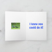 Carte congratulations, (Intérieur)