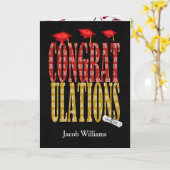 Carte Congratulations 2026 Graduation  (Fleur jaune)