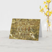 Carte Congratulations 50th Wedding Anniversary Gold (Fleur jaune)