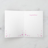 Carte Congratulations a baby girl customizable nam (Intérieur)
