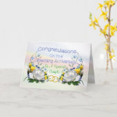 Carte Congratulations Anniversay Roses Card (Fleur jaune)