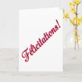 Carte Congratulations card (Fleur jaune)