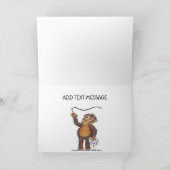 Carte Congratulations Caricature Animals  Card (Intérieur)