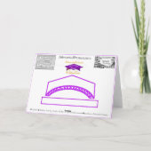Carte Congratulations Class 2026 Graduate Purple White (Dos)