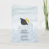 Carte Congratulations Class of 2026 Black Graduation Cap (Dos)