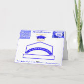 Carte Congratulations Class of 2026 Graduate Blue White (Dos)