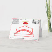 Carte Congratulations Class of 2026 Graduate Red Blue (Dos)