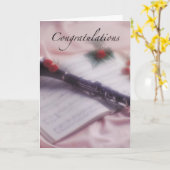 Carte Congratulations de Clarinet (Fleur jaune)