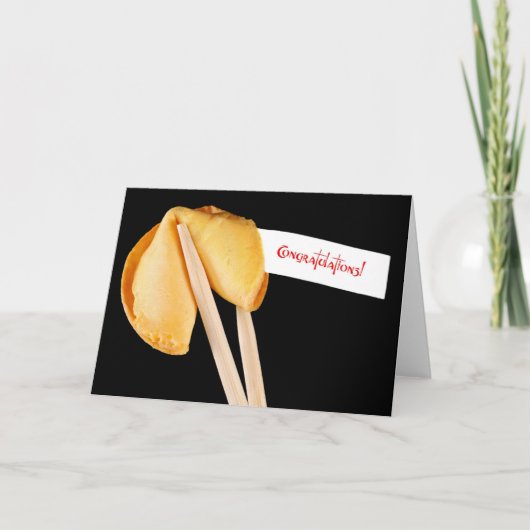 Carte Congratulations de fortune Cookie (Devant)