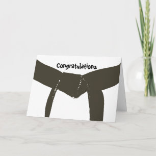 Carte Congratulations de Martial Arts Brown