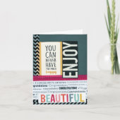 Carte Congratulations Enjoy (Devant)