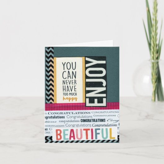 Carte Congratulations Enjoy (Devant)