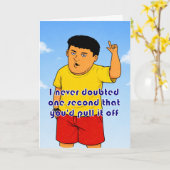 Carte congratulations for passing bar exam (Fleur jaune)