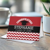 Congratulations Graduate - Red Black Graduation