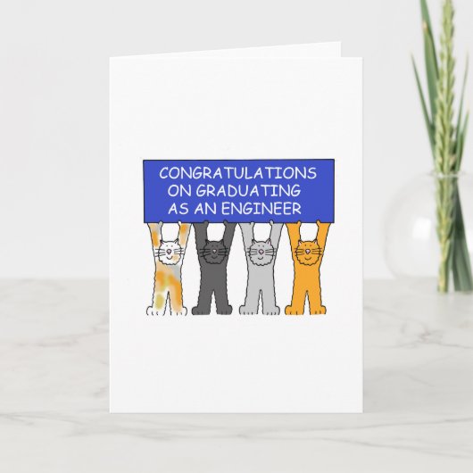 Carte Congratulations graduées d'Engineer (Devant)