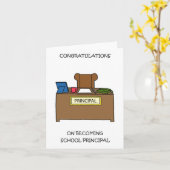 Carte Congratulations on Becoming School Principal (Fleur jaune)