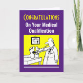 Carte Congratulations on Medical Qualification (Devant)