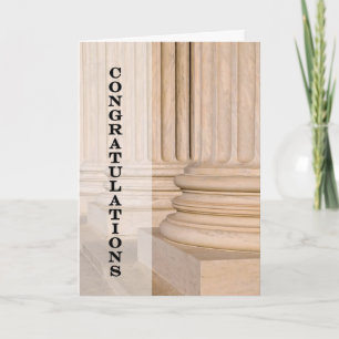 Carte Congratulations on Passing the Bar Law Test Exam