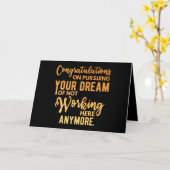 Carte Congratulations on Pursuing Your Dream (Fleur jaune)