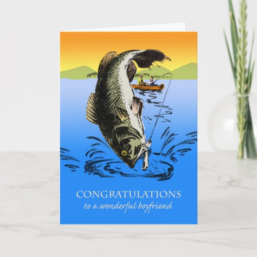Carte Congratulations on Retirement for Boyfriend, Fish (Devant)