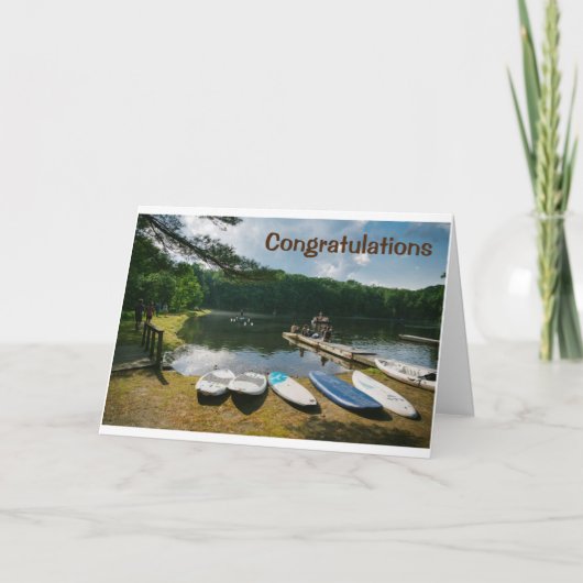 CARTE CONGRATULATIONS ON YOU NEW **LAKE HOUSE** (Devant)