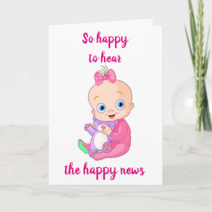 CARTE CONGRATULATIONS ON YOUR ***BABY GIRL !***
