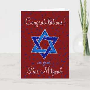 Carte Congratulations on your Bar Mitzvah