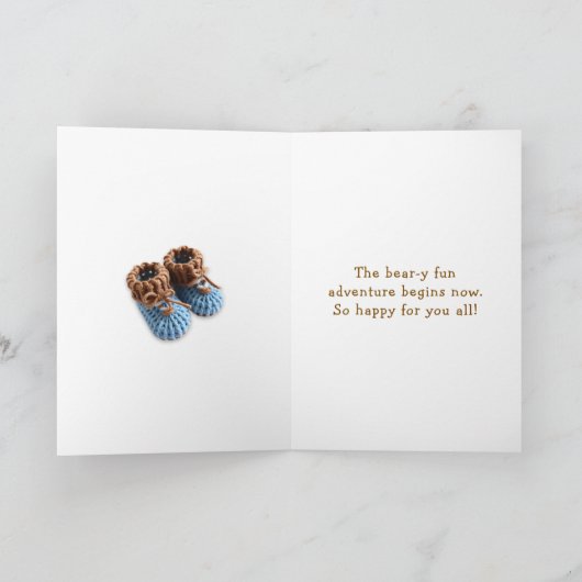 Carte Congratulations on your New Baby Boy (Intérieur)