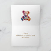 Carte Congratulations on Your New Baby Boy  (Intérieur)