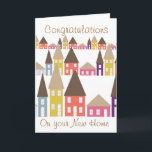 Carte Congratulations on your new home<br><div class="desc">Félicitations pour votre nouvelle carte de voeux personnalisée</div>