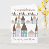Carte Congratulations on your new home (Fleur jaune)