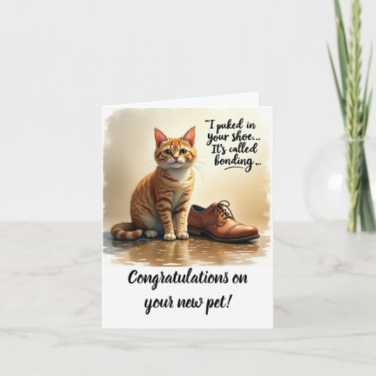 Carte Congratulations on your new pet card (Devant)