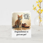 Carte Congratulations on your new pet card (Fleur jaune)