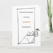 Carte Congratulations on your unexpected retirement (Devant)