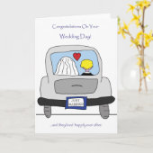 Carte Congratulations On Your Wedding (Fleur jaune)