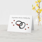 Carte Congratulations On Your Wedding (Fleur jaune)