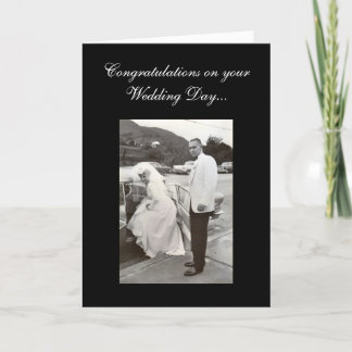 Carte Congratulations on your wedding day...